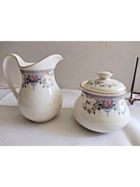 Royal Doulton Romance Collection Juliet H5077 Creamer & Sugar Set